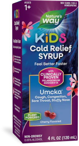 Umcka ColdCare Children's Cherry Flavor Syrup 4 fl oz (120 ml)