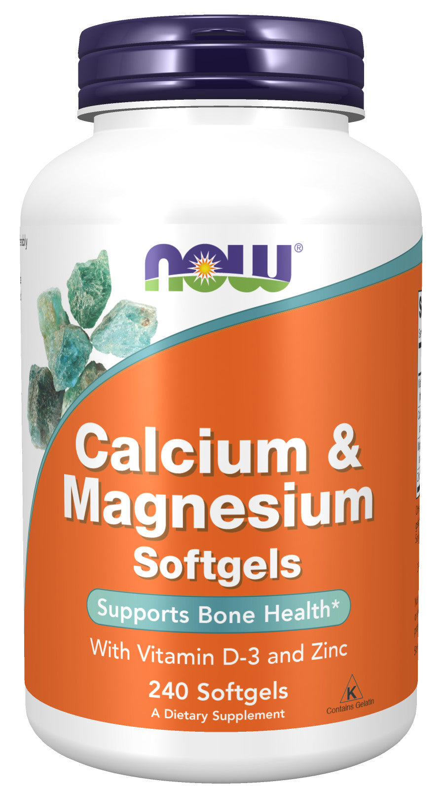 Calcium & Magnesium 240 Softgels | By Now Foods - Best Price