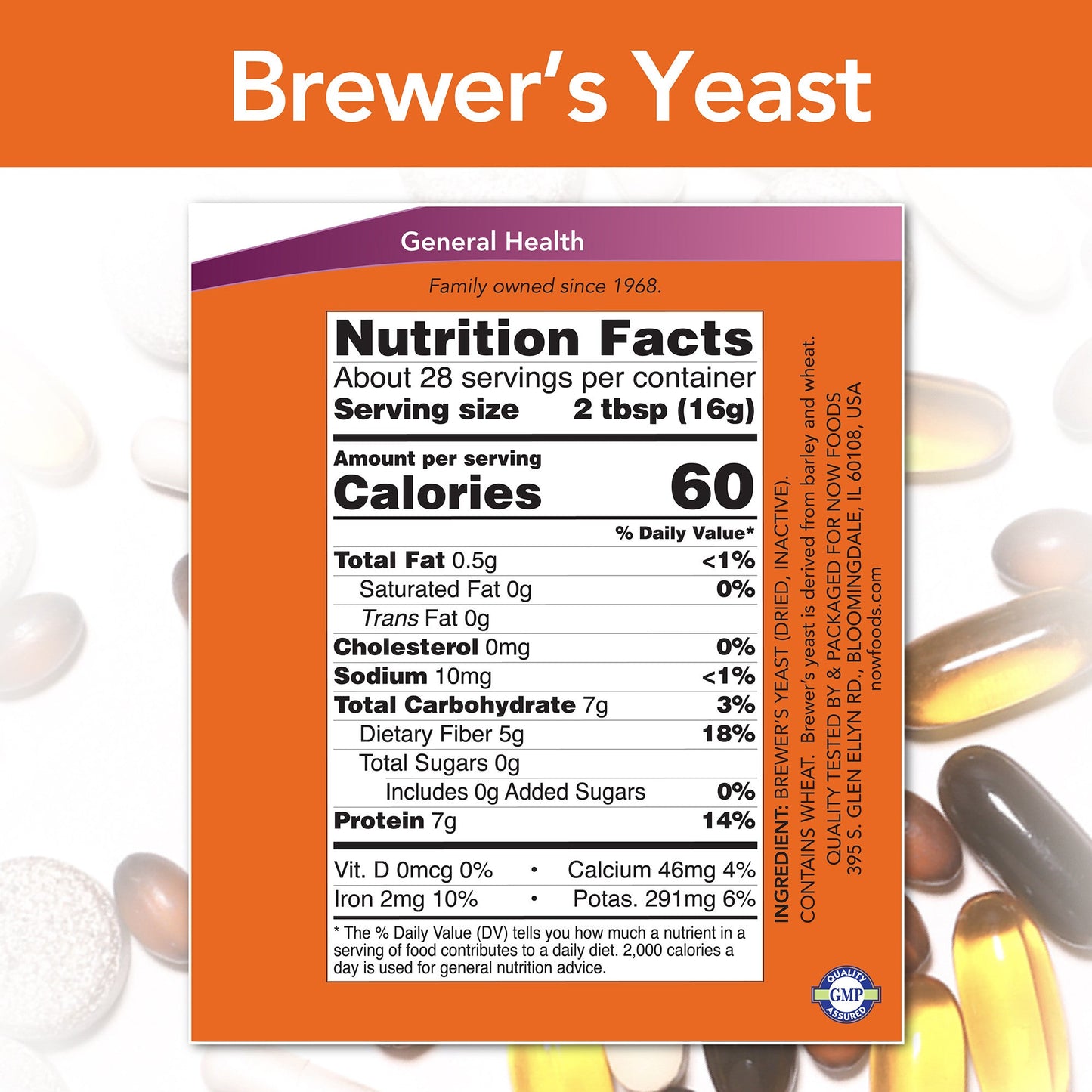 Brewer's Yeast 1 lb (454 g) | By Now Foods - Best Price