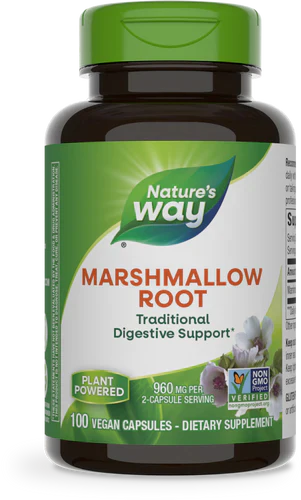 Marshmallow Root 480 mg 100 Veg Capsules by Nature's Way