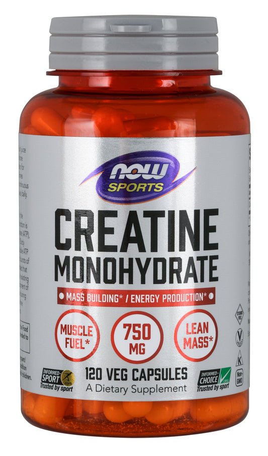 Now Sports, Creatine Monohydrate 750 mg 120 Capsules