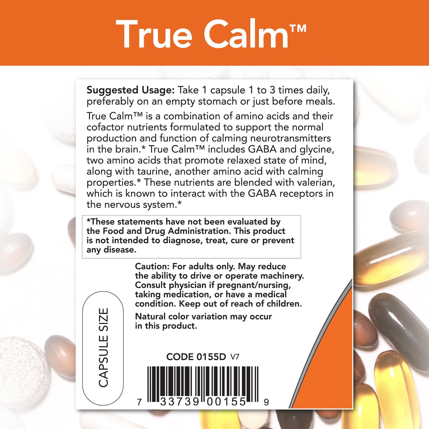 True Calm 90 Veg Capsules