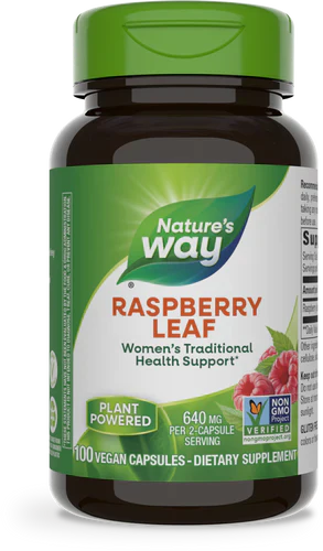 Red Raspberry Leaf 450 mg 100 Vegetarian Capsules by Nature's Way