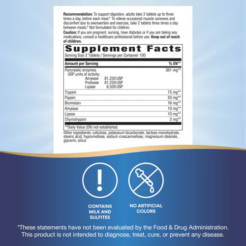 Mega-Zyme 200 Tablets by Nature's Way