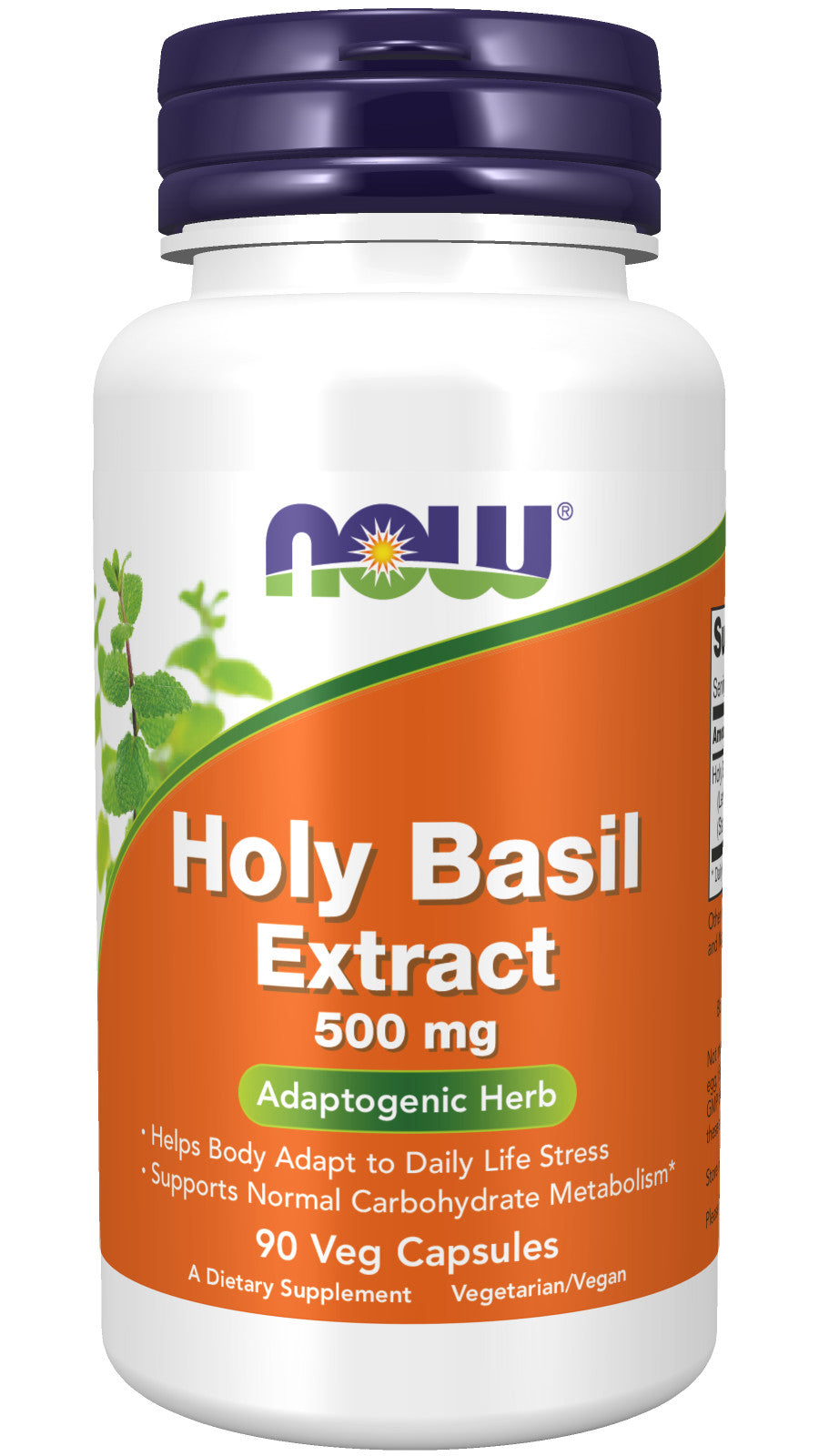 Holy Basil Extract 500 mg 90 Veg Capsules