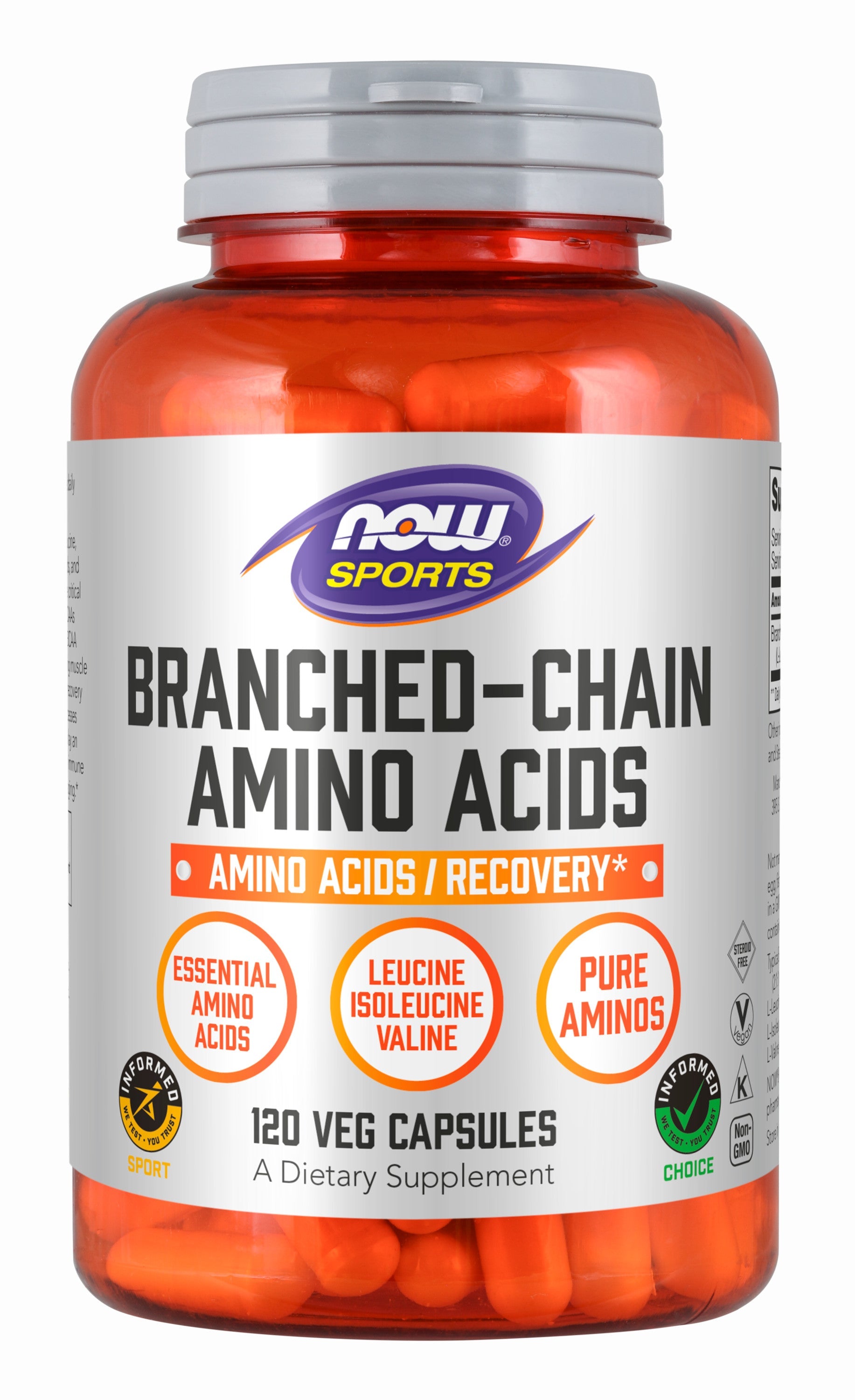 Branched Chain Amino Acids 120 Capsules | By Now Foods - Best Price