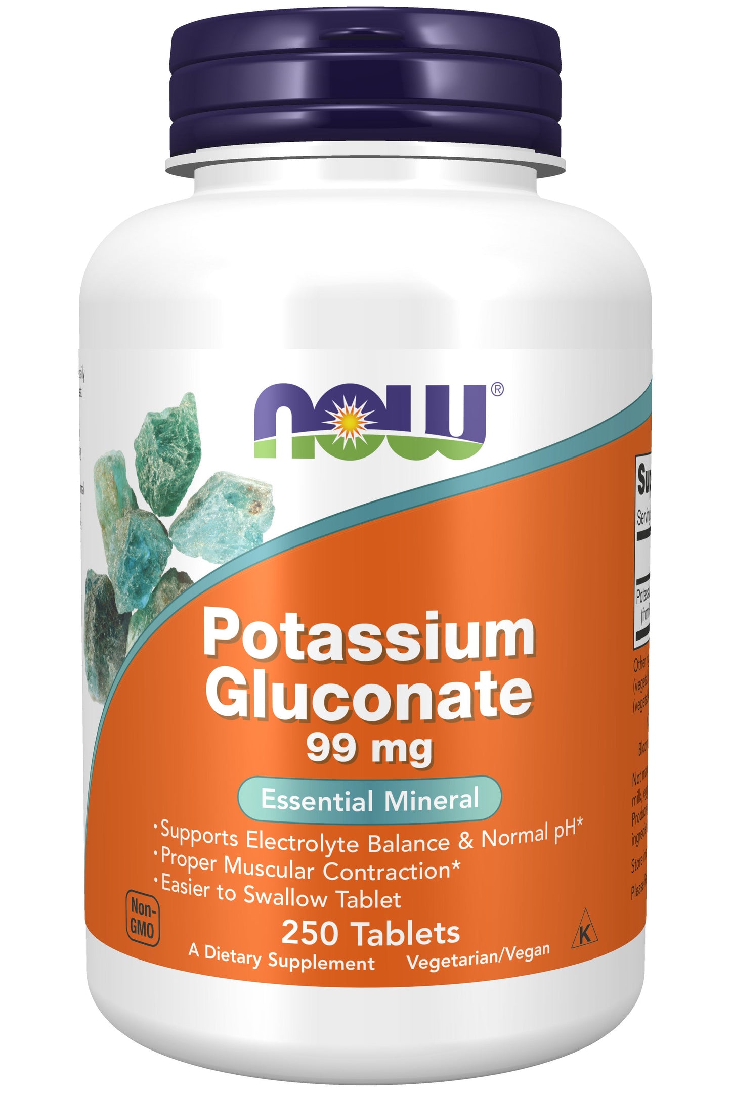 Potassium Gluconate 99 mg 100 Tablets | By Now Foods - Best Price