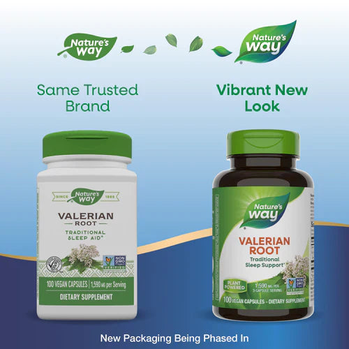 Valerian Root 1,590 mg 100 Vegan Capsules by Nature's Way