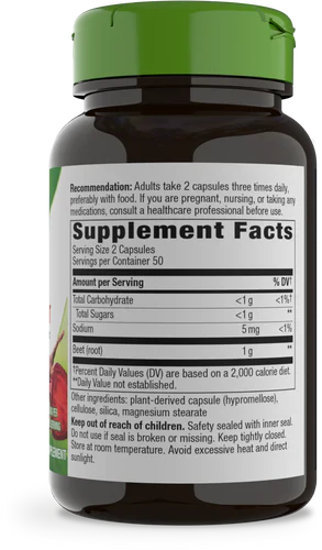 Beet Root 1000 mg 100 Vegetarian Capsules by Nature's Way