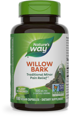 Willow Bark, 680 mg, 100 Vegan Capsules (340 mg per Capsule) by Nature's Way