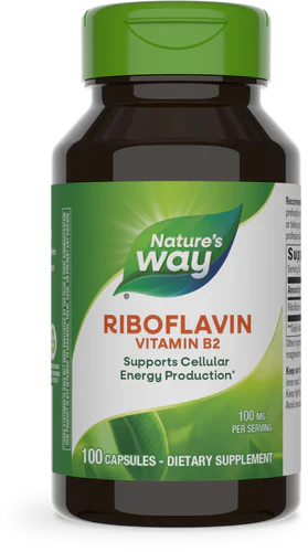Vitamin B2 Riboflavin 100 mg 100 Capsules