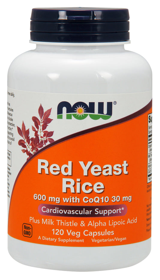 Red Yeast Rice 600 mg with CoQ10 30 mg 120 Veg Capsules